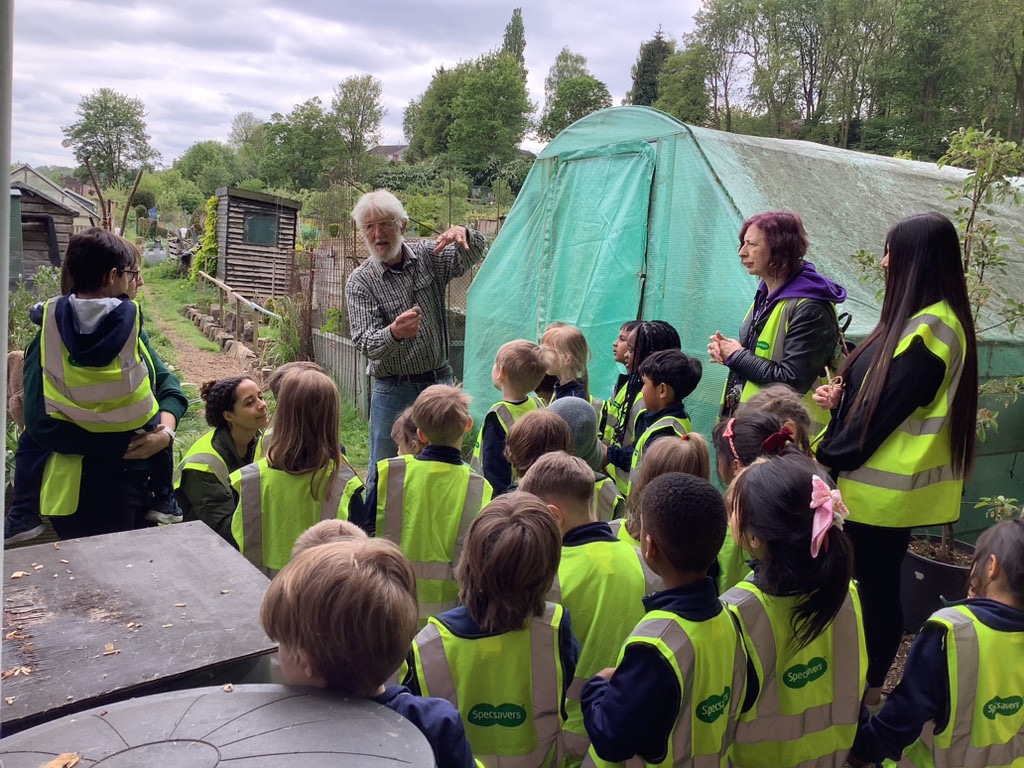 The Reception class had a great time visiting Hollin Lane Allotments, where they learned about how plants grow.